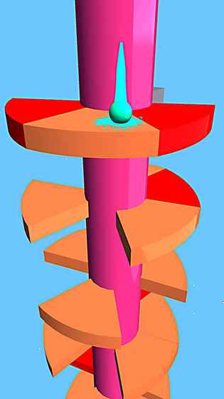 螺旋跳弹跳球塔3D
